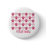 Paw by Paw Afghan Hound Button