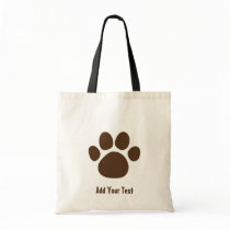 Paw Print Birthday Tote Bag