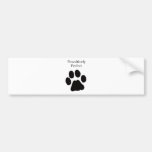 Paw Print Bumper Stickers