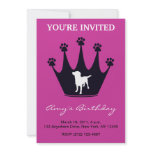 Paw Print Crown invitations