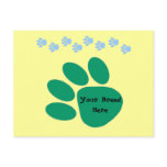 Paw Print Customisable Postcard