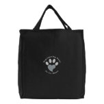 Paw Print Heart embroidered bags