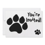 Paw Print Invitation