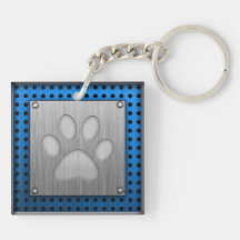 Paw Print; Metal-look