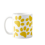 Paw Print Mug - Yellow