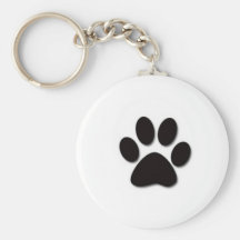 Paw print products key chains