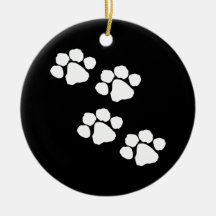 Paw Prints Christmas Ornament