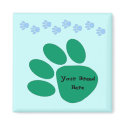 Paw Prints Customisable Magnet