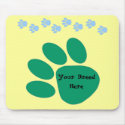 Paw Prints customisable Mousepad