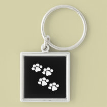 Paw Prints keychains