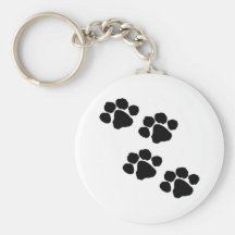 Paw Prints Keychains