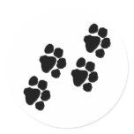 Paw Prints stickers