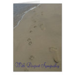 Paw Prints sympathy card