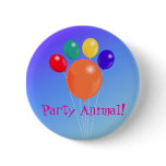 Paw-shaped balloon bouquet_Party Animal button pin