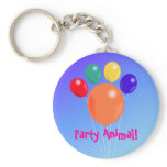 Paw-shaped balloon bouquet_Party Animal keychain
