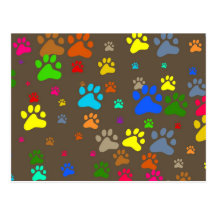 Paw Wallpaper Post Cards