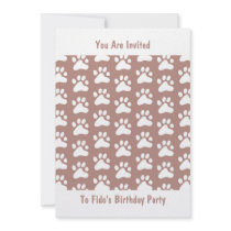 Paw Wallpaper, You Are Invited, invitations
