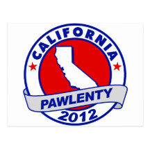 Pawlenty - california post card