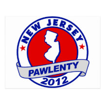 Pawlenty - new jersey post card