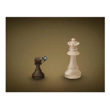 Pawn takes Queen Post Cards