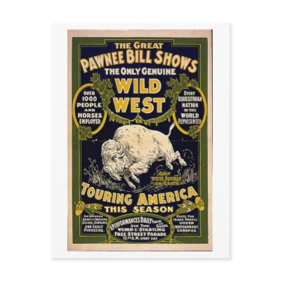 Pawnee Bill Shows Wild West Postcard by CircusArt