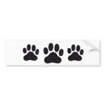 PawPrint, PawPrint, PawPrint Bumper Sticker