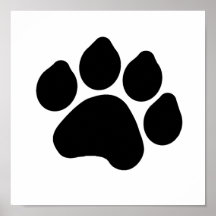 Pawprint Poster
