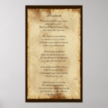 "Pawprints" Pet Memorial Poetry Poster