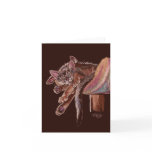 "Paws" Dozing Abyssinian Cats Greeting Cards