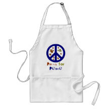 Paws for Peace (Navy) Apron