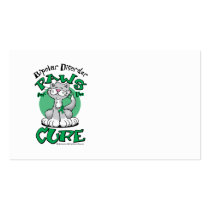 Paws for the Cure Cat Bipolar Disorder Business Card