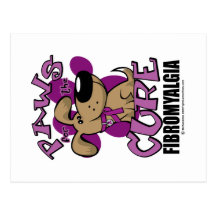 Paws for the Cure Fibromyalgia Post Cards