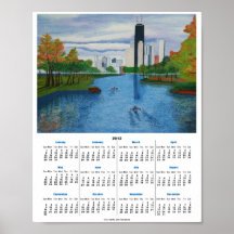 Paws Here Calendar Poster "Lincoln Park - Chicago"