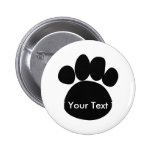 Paws Pin Back Button 2