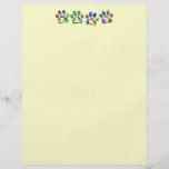 Paws Rainbow Colour Pawprints Letter Full Color Flyer