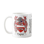 Payne Family Coat of Arms Mug
