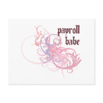 Payroll Babe Post Card