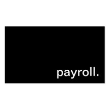 Payroll Business Card