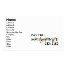 Payroll Genius Business Card Templates