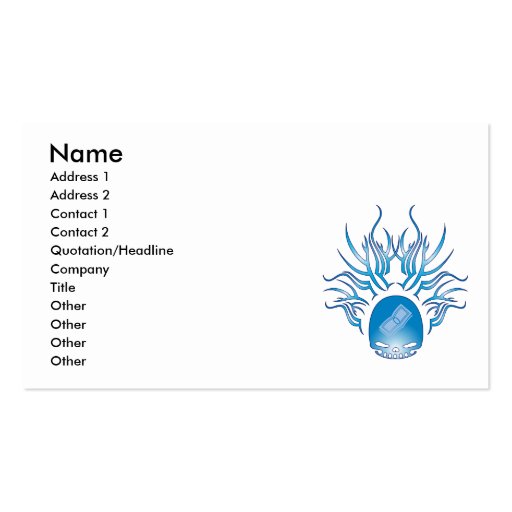 Payroll Skull Business Card Templates