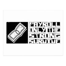 Payroll Survive Post Cards