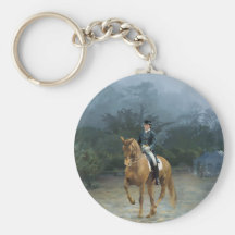PB Piaffe Dressage Horse Art Keychains