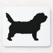 PBGV Dog (black) Mousemats