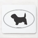 PBGV Silhouette mousepads