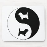PBGV Ying Yang Mouse Pads
