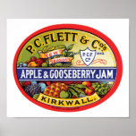 PC Flett & Cos. Apple & Gooseberry Jam Poster