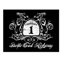 PCH Highway Sign Postcards