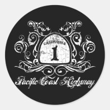 PCH Highway Sign Stickers