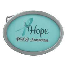 PCOS Awareness Belt Buckle