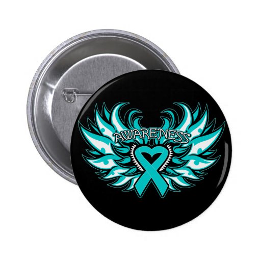 PCOS Awareness Heart Wings.png Pin